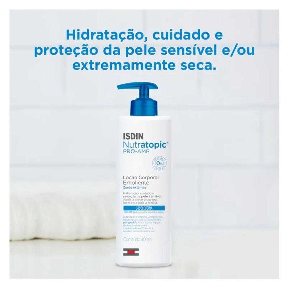 Loção Corporal Emoliente Isdin - Nutratopic Pro-AMP 400ml 400ml 5
