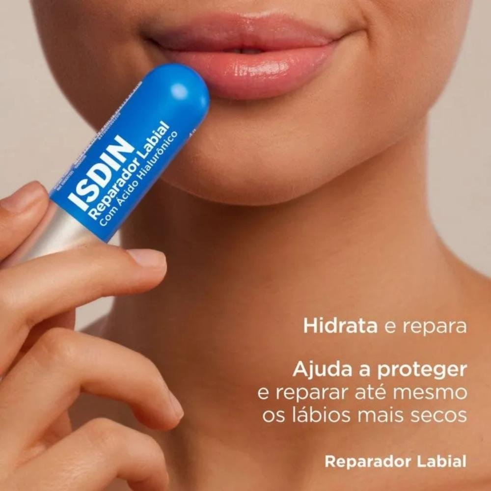 Reparador Labial Stick Isdin com Ácido Hialurônico 4g 4g 4