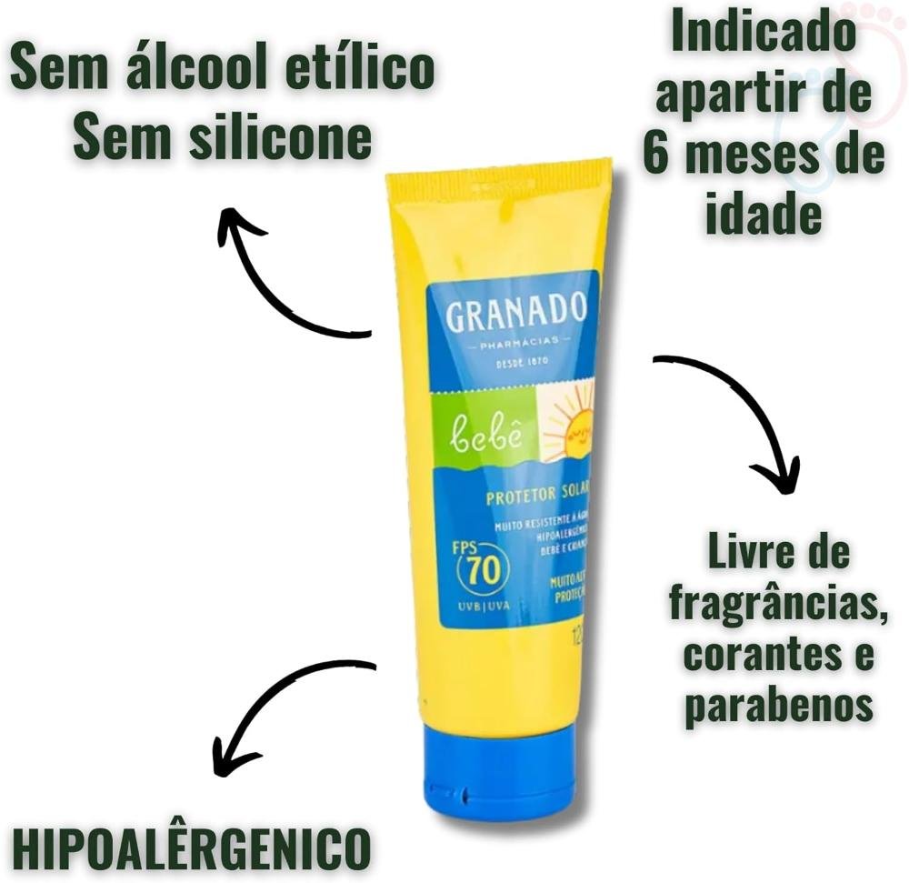 Protetor Solar Granado Bebê FPS70 120ml 120ml 2