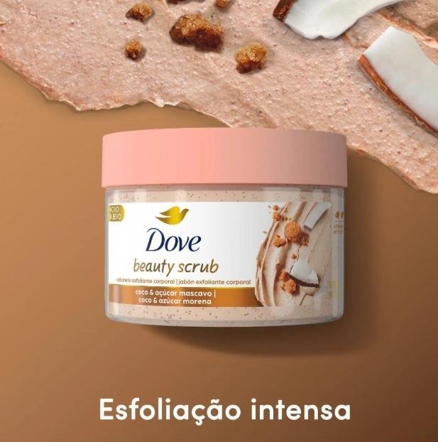 Dove Beauty Scrub Sabonete Esfoliante Coco e Açucar Mascavo 280g 280g 2