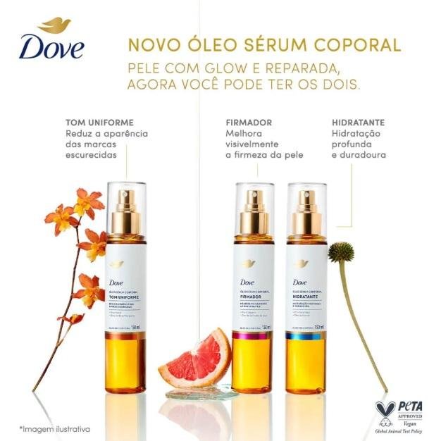 Dove Óleo Sérum Corporal Firmador 150ml 150ml 3
