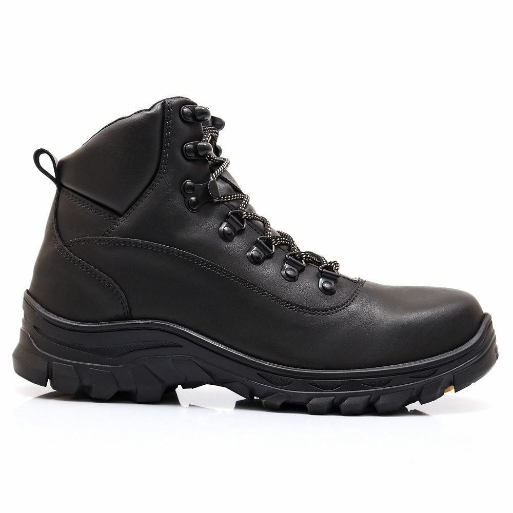 Kit 2 Bota Masculina Adventure Bredeni Coturno Trilha Confortável Estiloso Preto 2