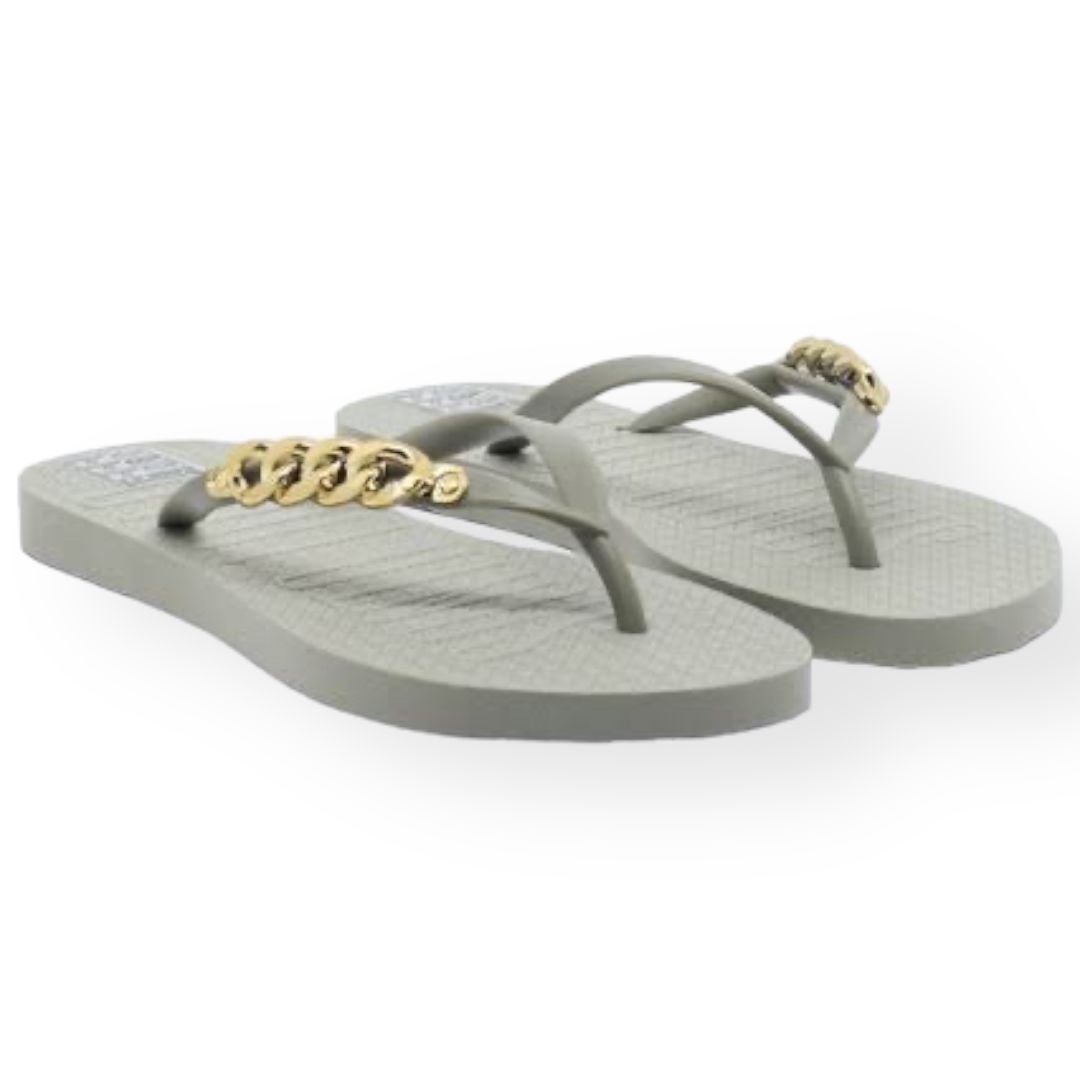 Chinelo Flip Flop Pistache Santa Lolla Feminino Cinza Cinza 2