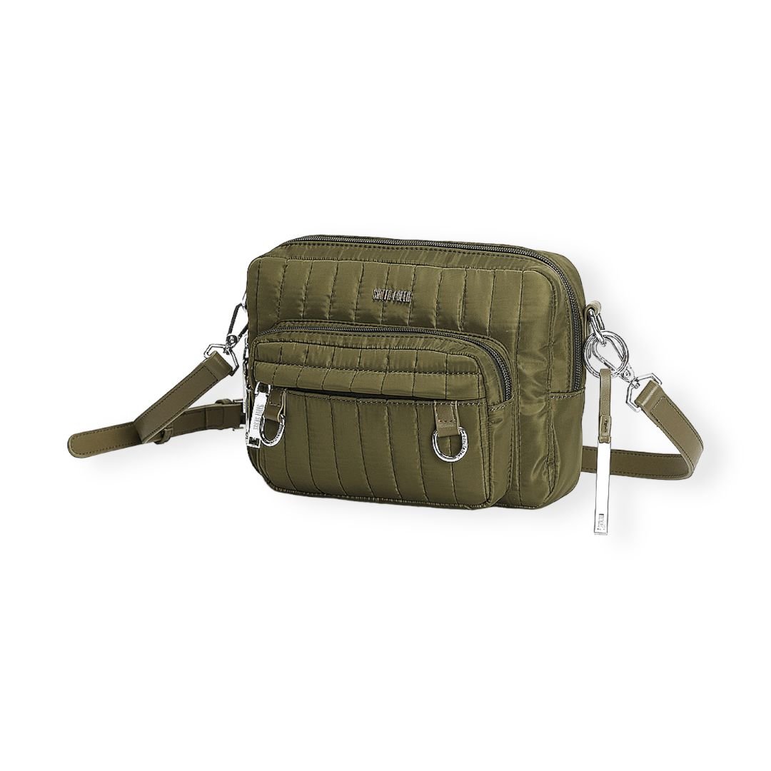 Bolsa Pequena Tiracolo Sport De Nylon Santa Lolla Feminino Verde Verde 3