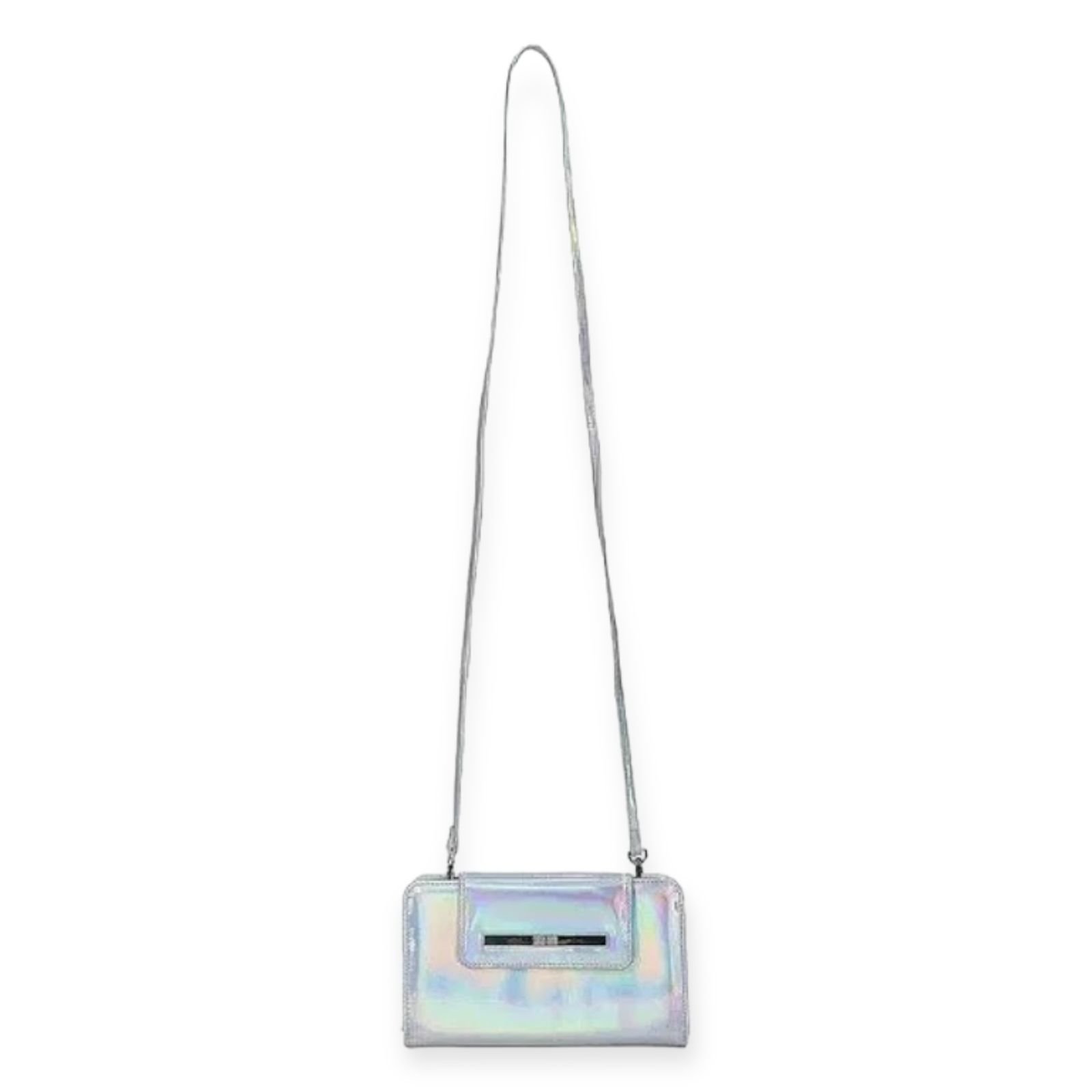 Bolsa Pequena Holografica Santa Lolla Feminino Prata