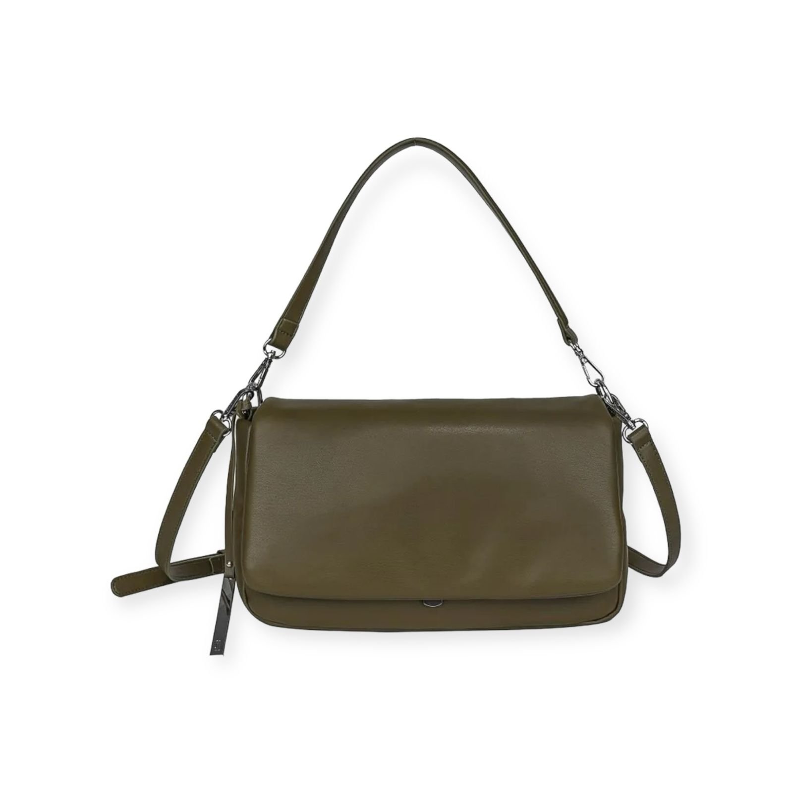 Bolsa Media Transversal Alça Dupla Santa Lolla Feminino Verde