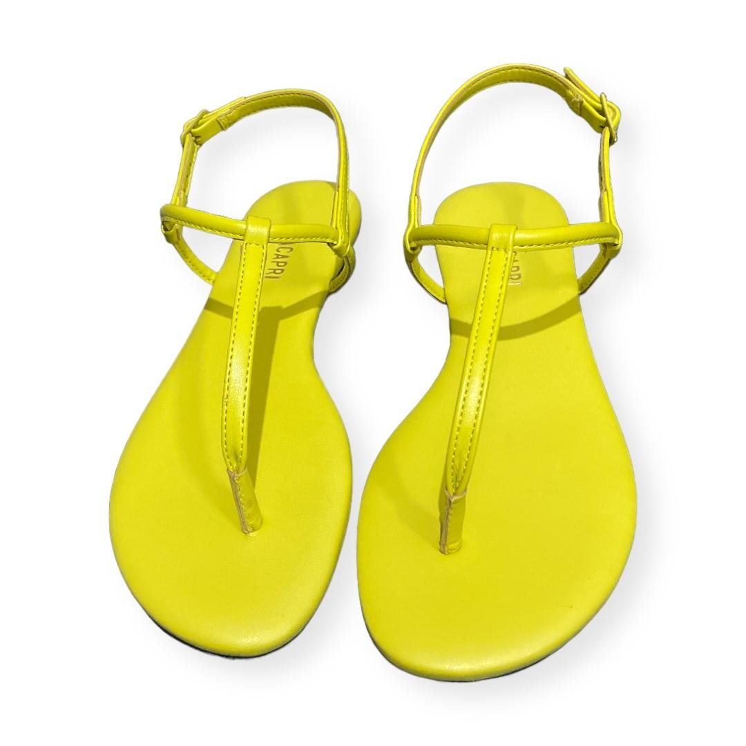 Sandália Rasteira Feminina Anacapri Slim Verde Amarelo 3
