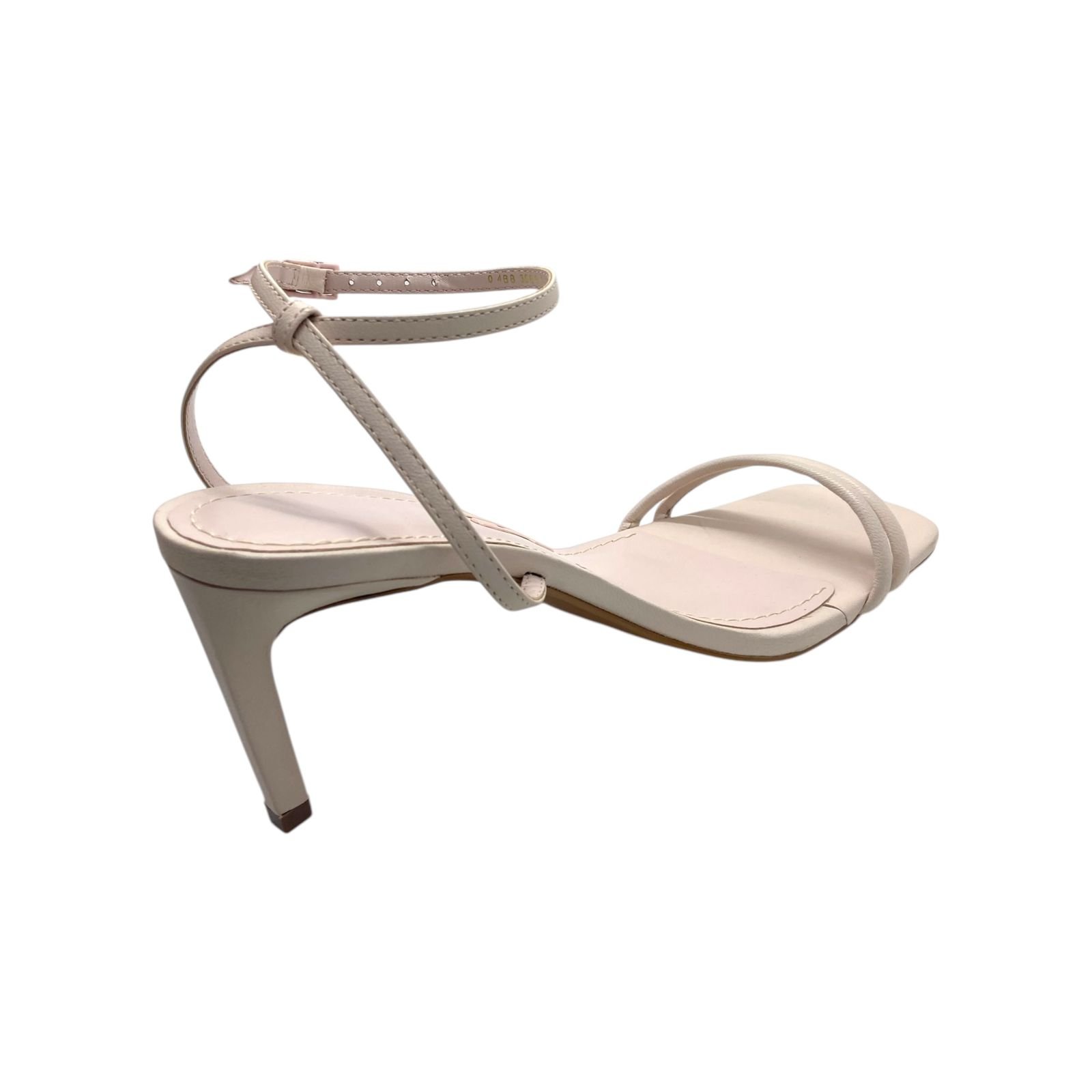 Sandalia Feminina Santa Lolla Couro Pelica Tiras Salto Fino Rosa Claro Rosa