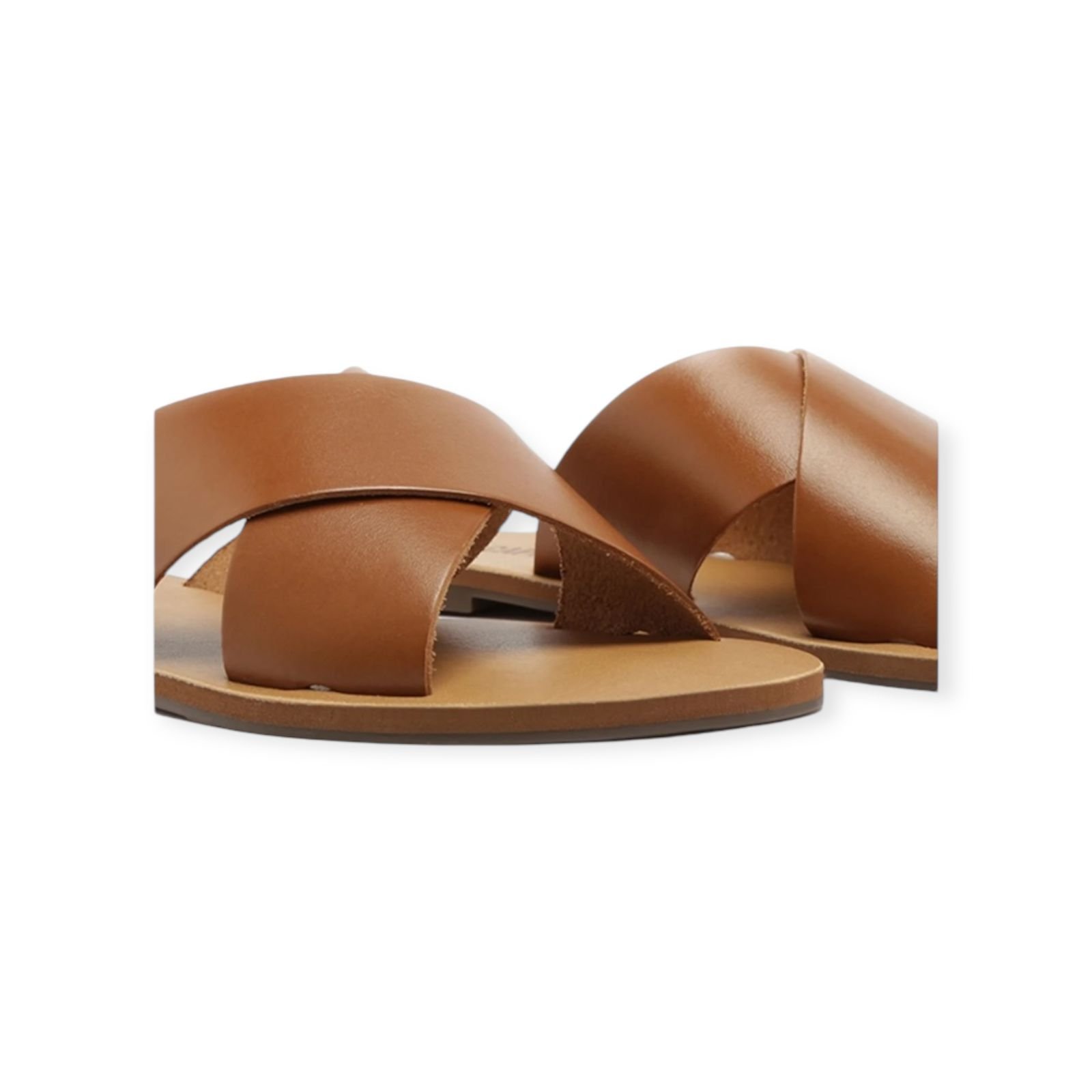 Sandalia Rasteira Feminina Anacapri Tiras Cruzadas Marrom Marrom 3