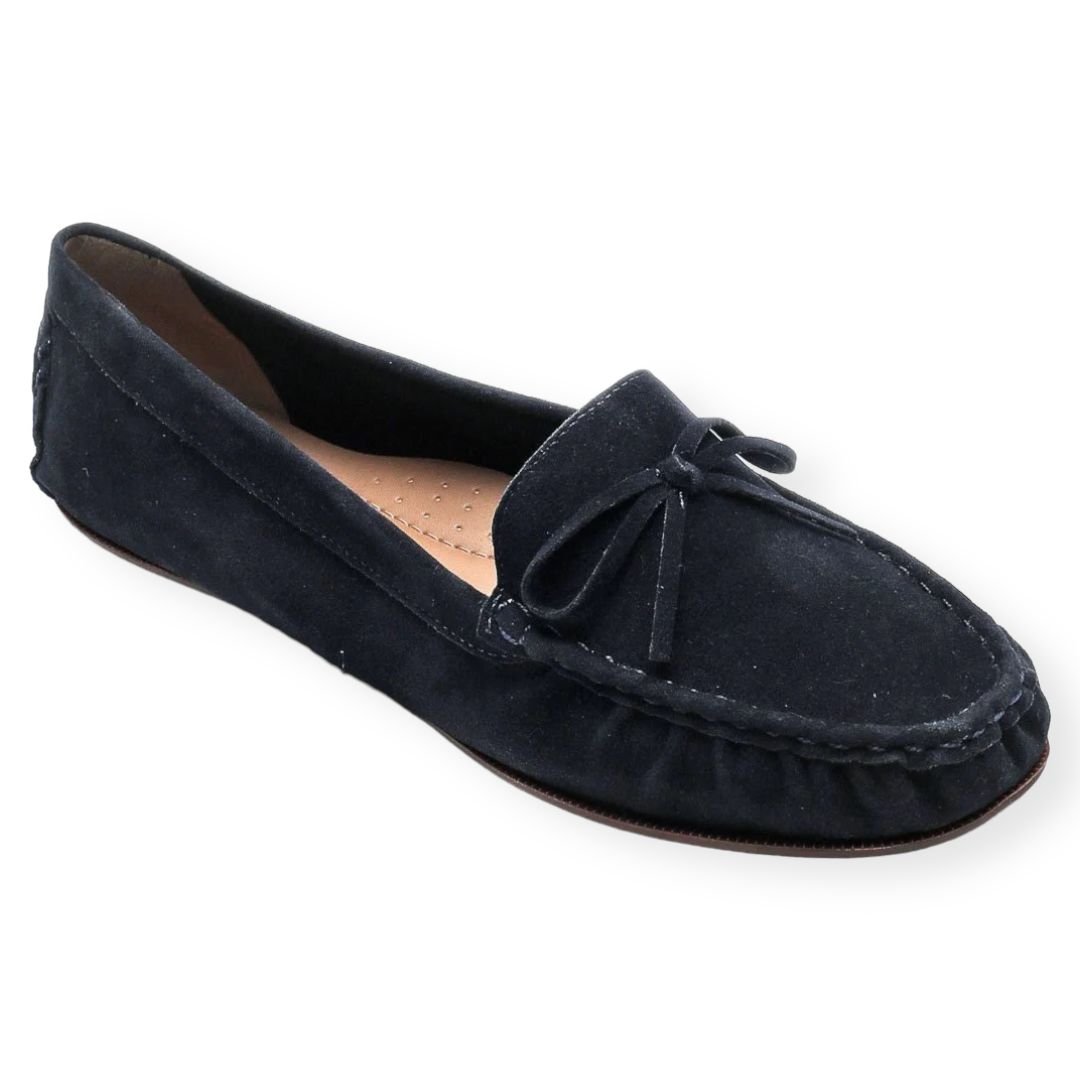 Mocassim Camurça Lana Anacapri Feminino Azul Marinho
