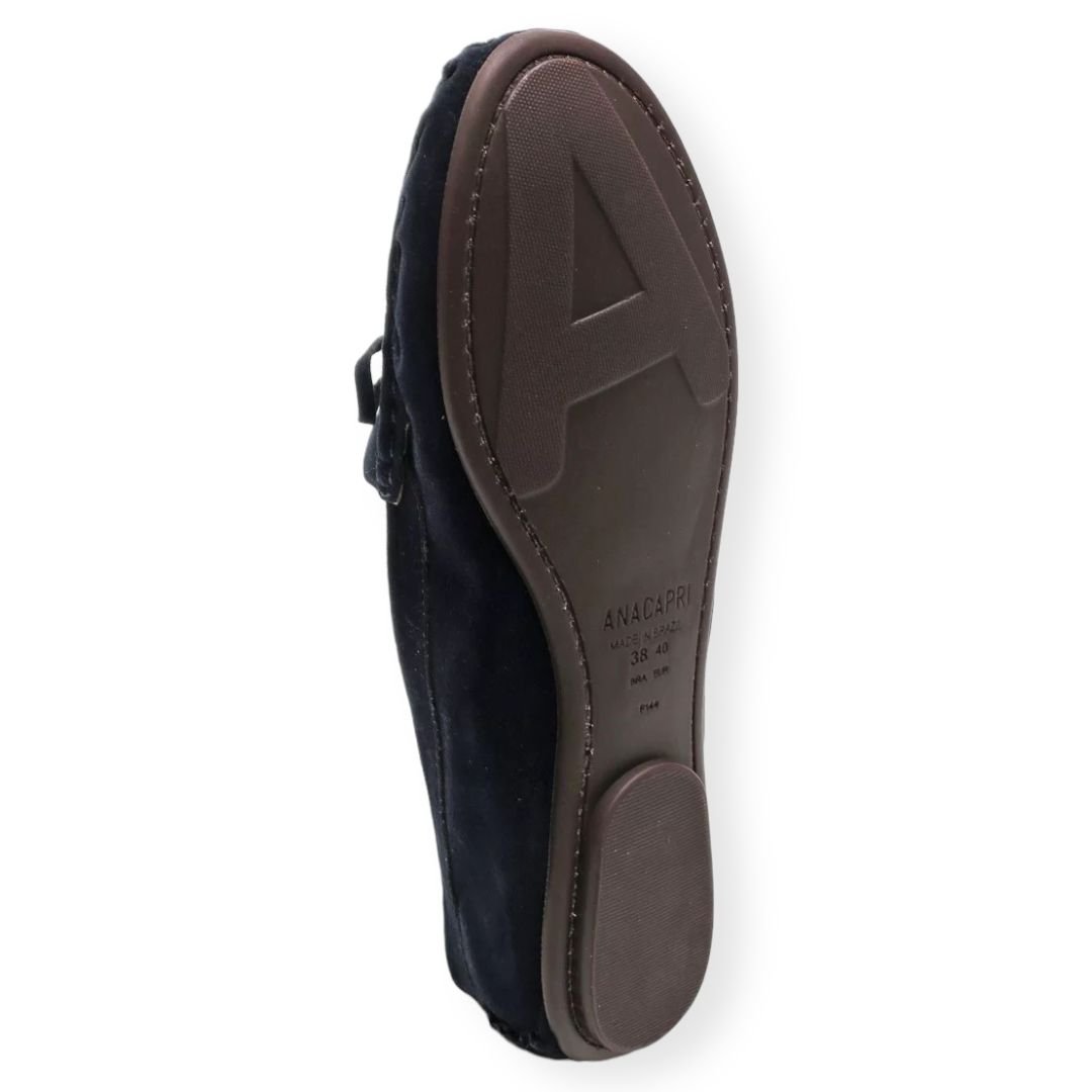 Mocassim Camurça Lana Anacapri Feminino Azul Marinho Azul Marinho 3