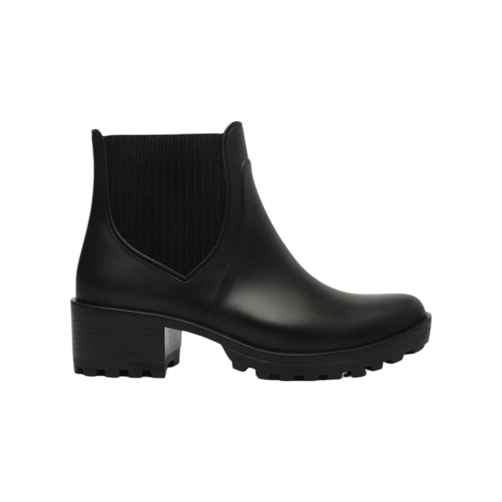 Bota Preta Chelsea Plástico Tratorada