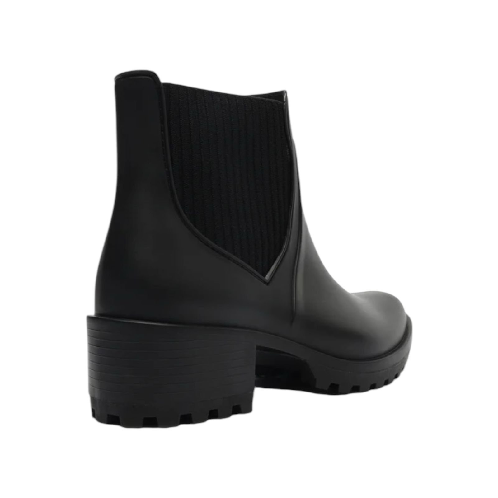 Bota Preta Chelsea Plástico Tratorada Preto 3