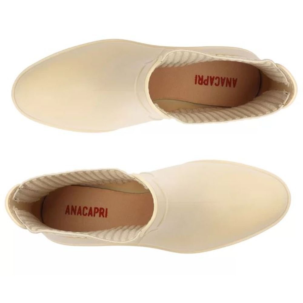 Bota Nude Chelsea Plástico Tratorada Bege 3