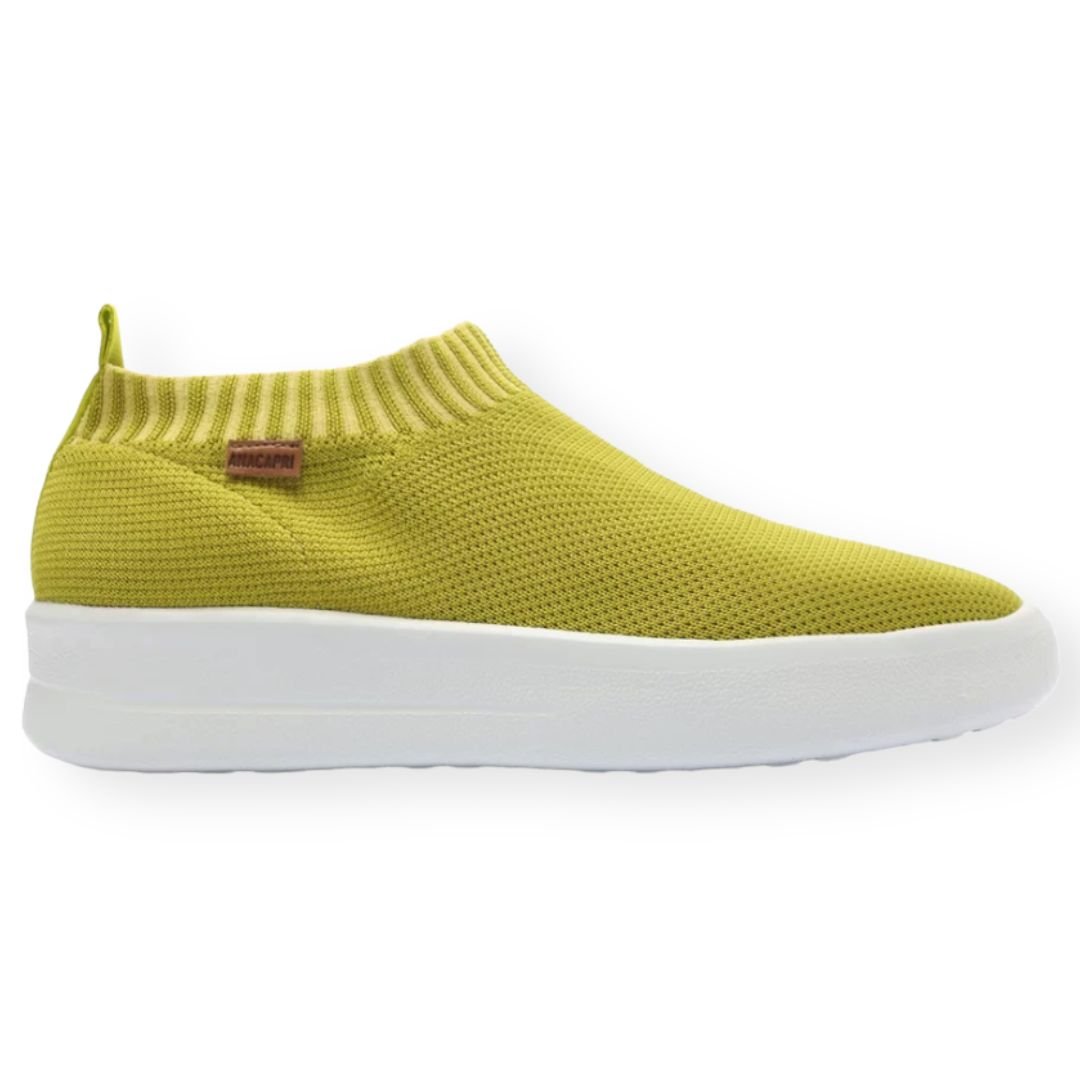 Tênis Slip On Knit Logo Flatform Anacapri Feminino Verde