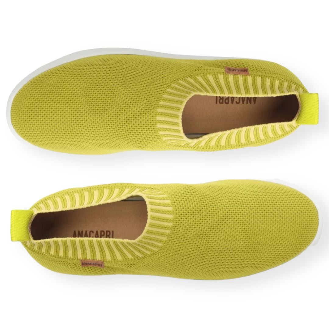 Tênis Slip On Knit Logo Flatform Anacapri Feminino Verde Verde 4