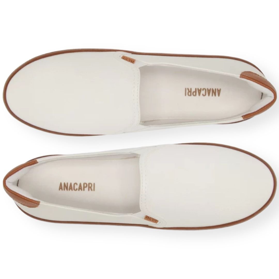 Tênis Slip On Anacapri Feminino Branco Branco 3