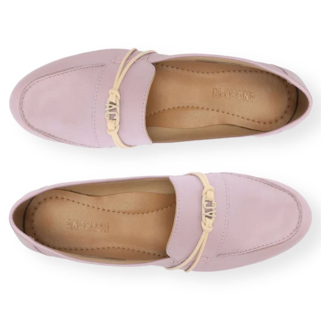 Mocassim Elástico Sigla Anacapri Feminino Lilás Lilás 3