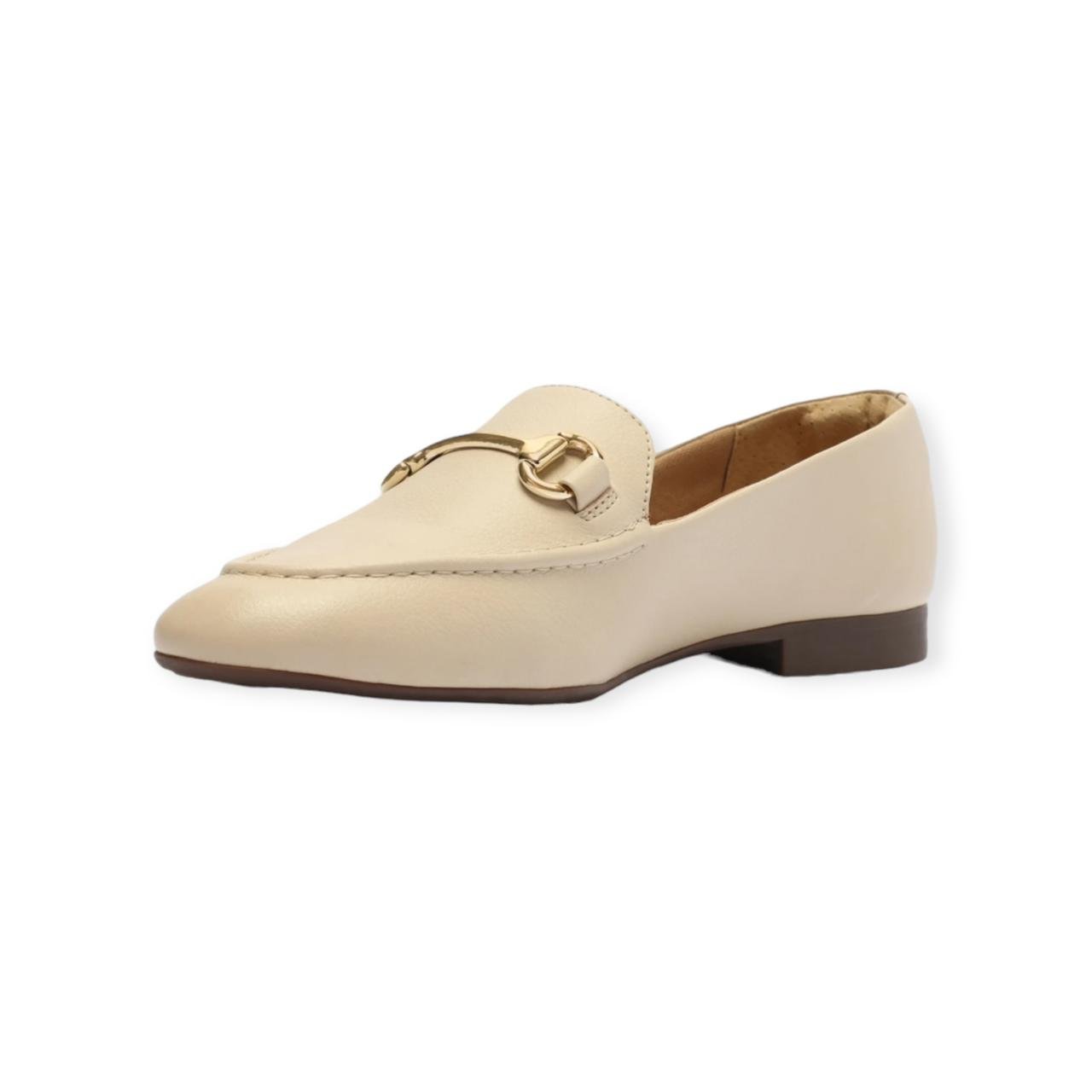 Mocassim Feminino Anacapri Bridão Essencial Creme Creme 4