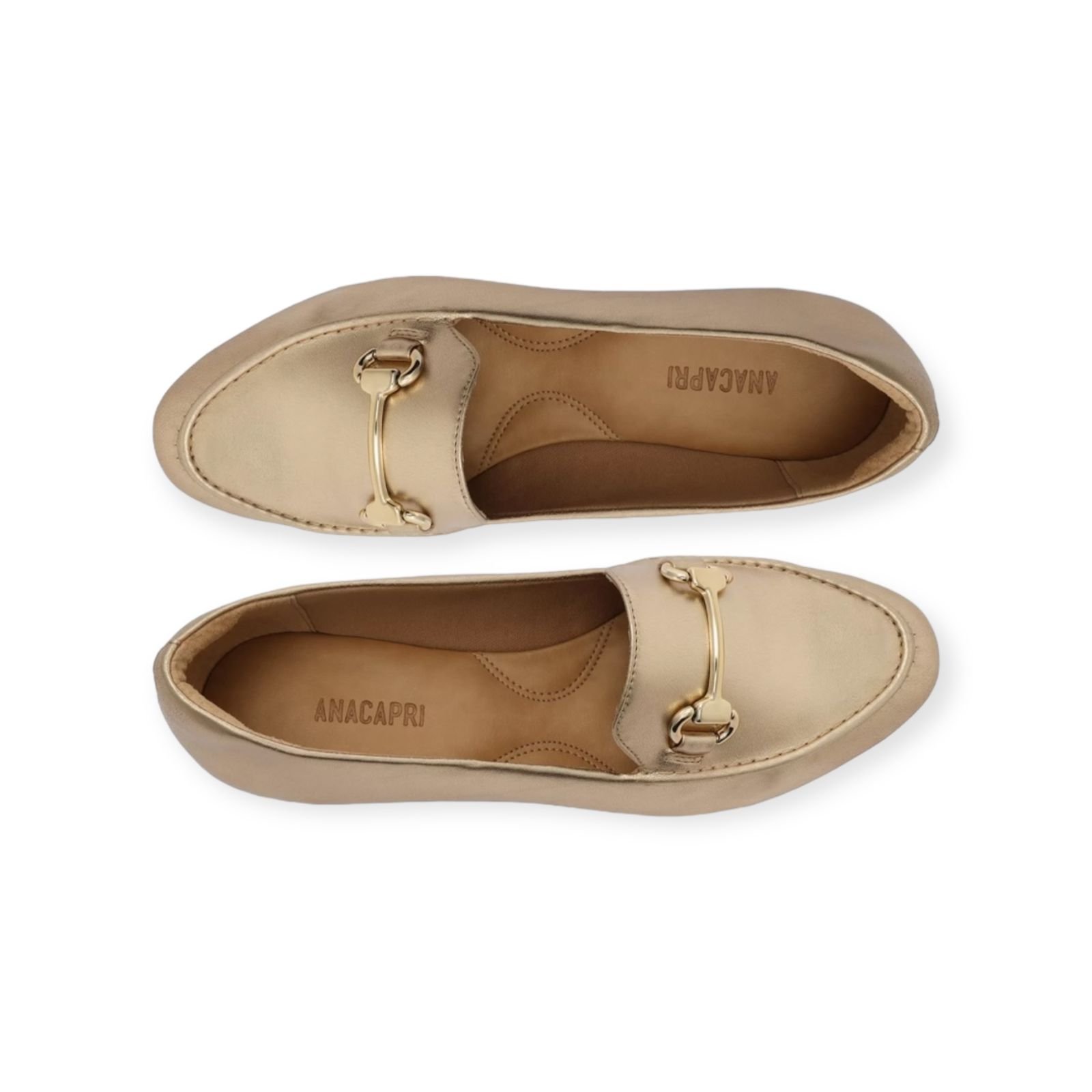 Mocassim Feminino Anacapri Bridão Essencial Dourado Dourado 5