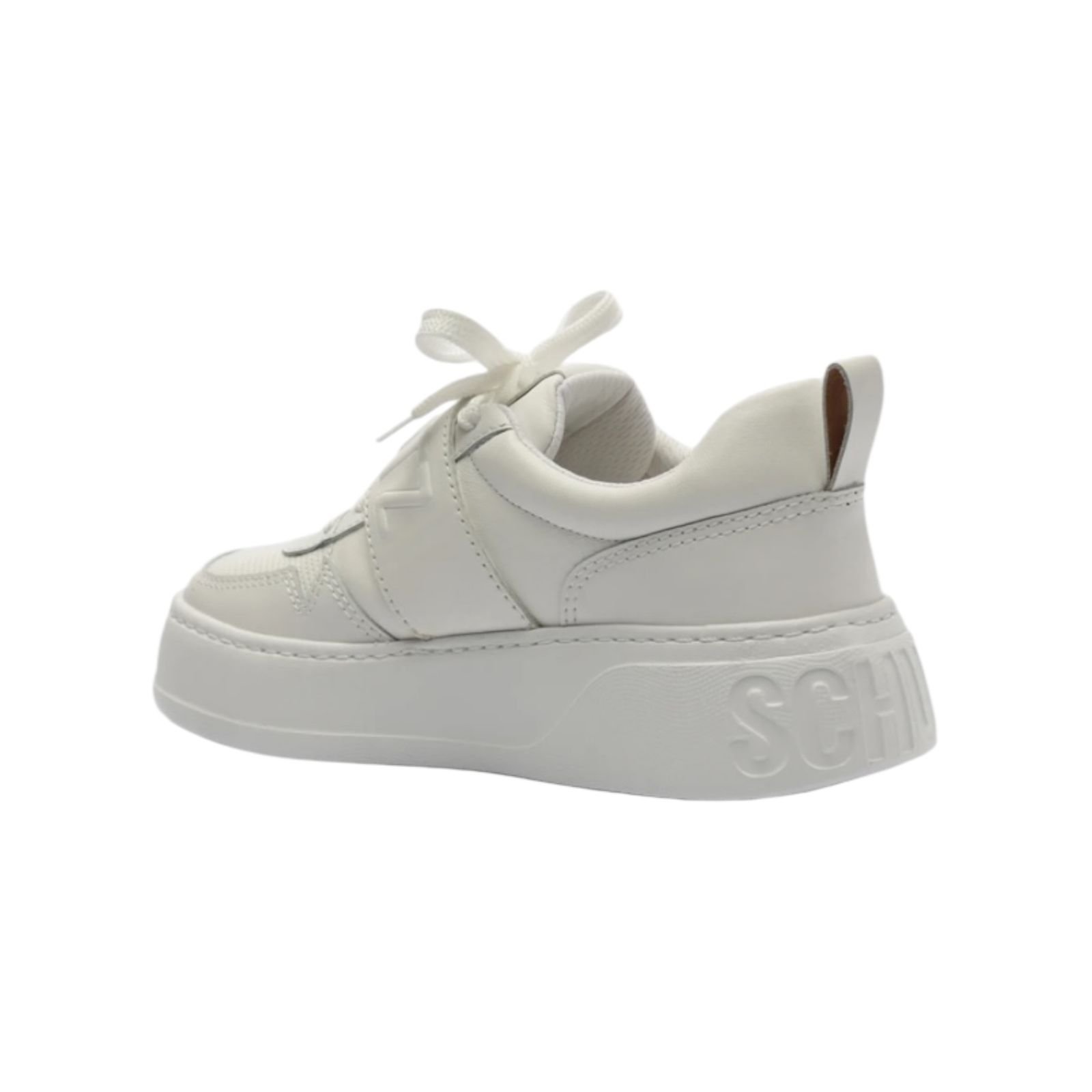 Tenis Feminino Schutz Rio Couro Branco Branco 4