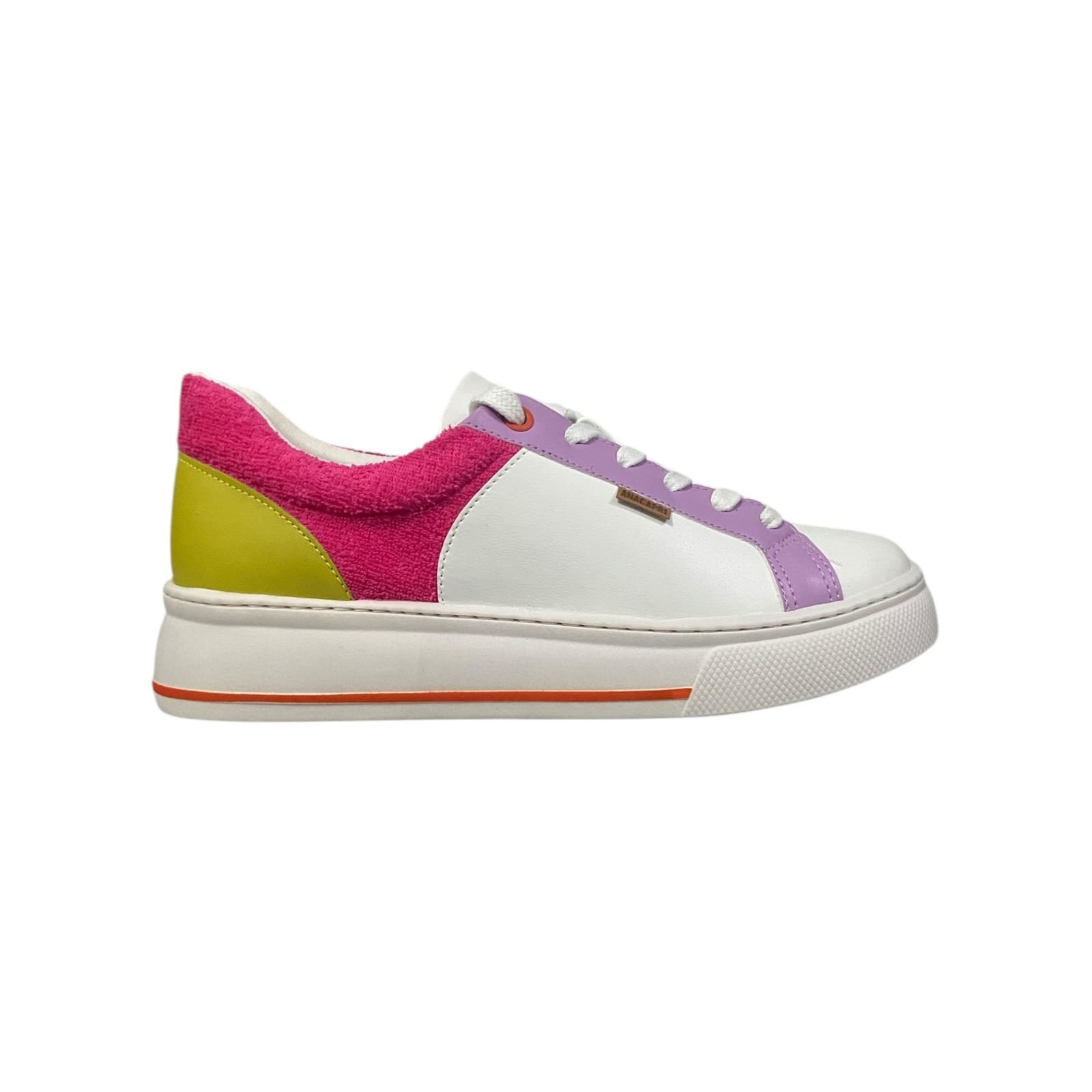 Tenis Feminino Anacapri Casual Multicolorido Branco