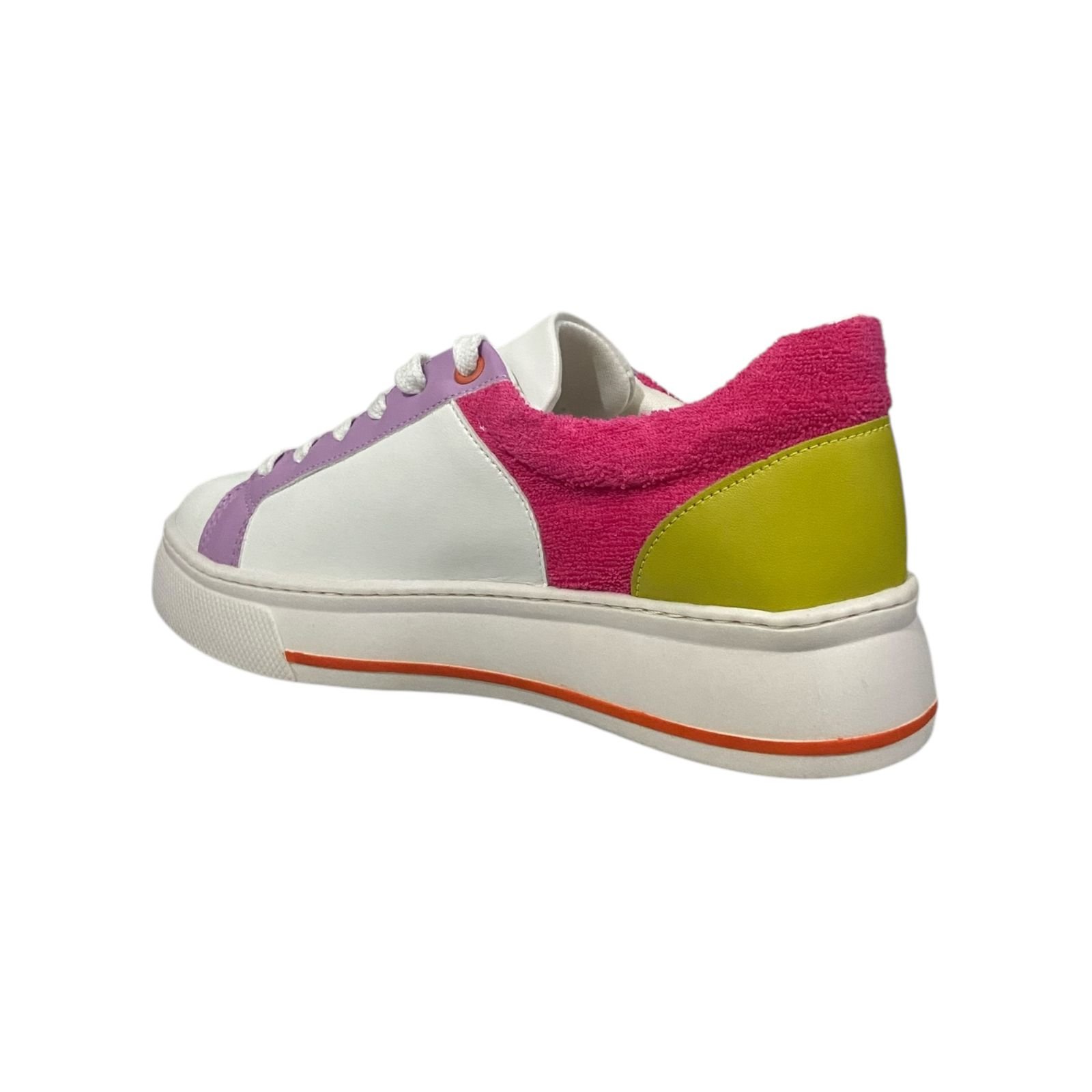 Tenis Feminino Anacapri Casual Multicolorido Branco Multicores 4
