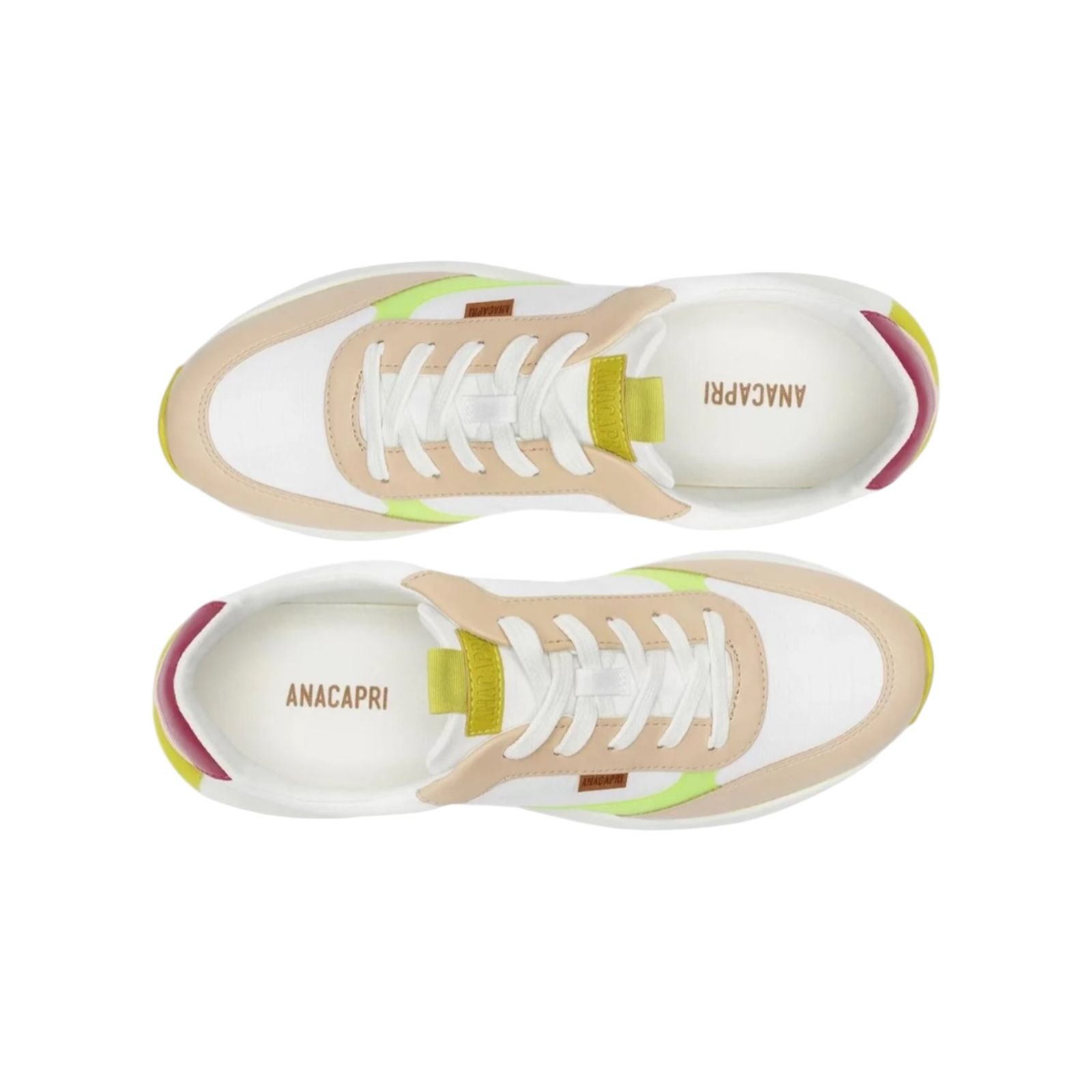 Tenis Feminino Anacapri Sport Multicorido Branco Branco 4