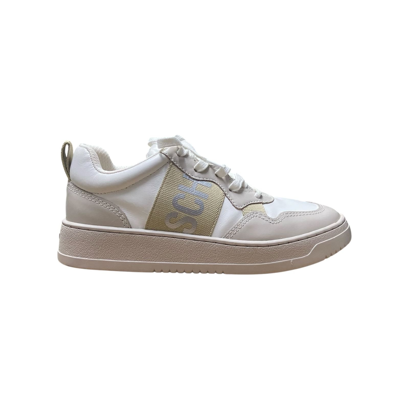 Tenis Feminino Schutz Couro Casual Multicolor Cinza