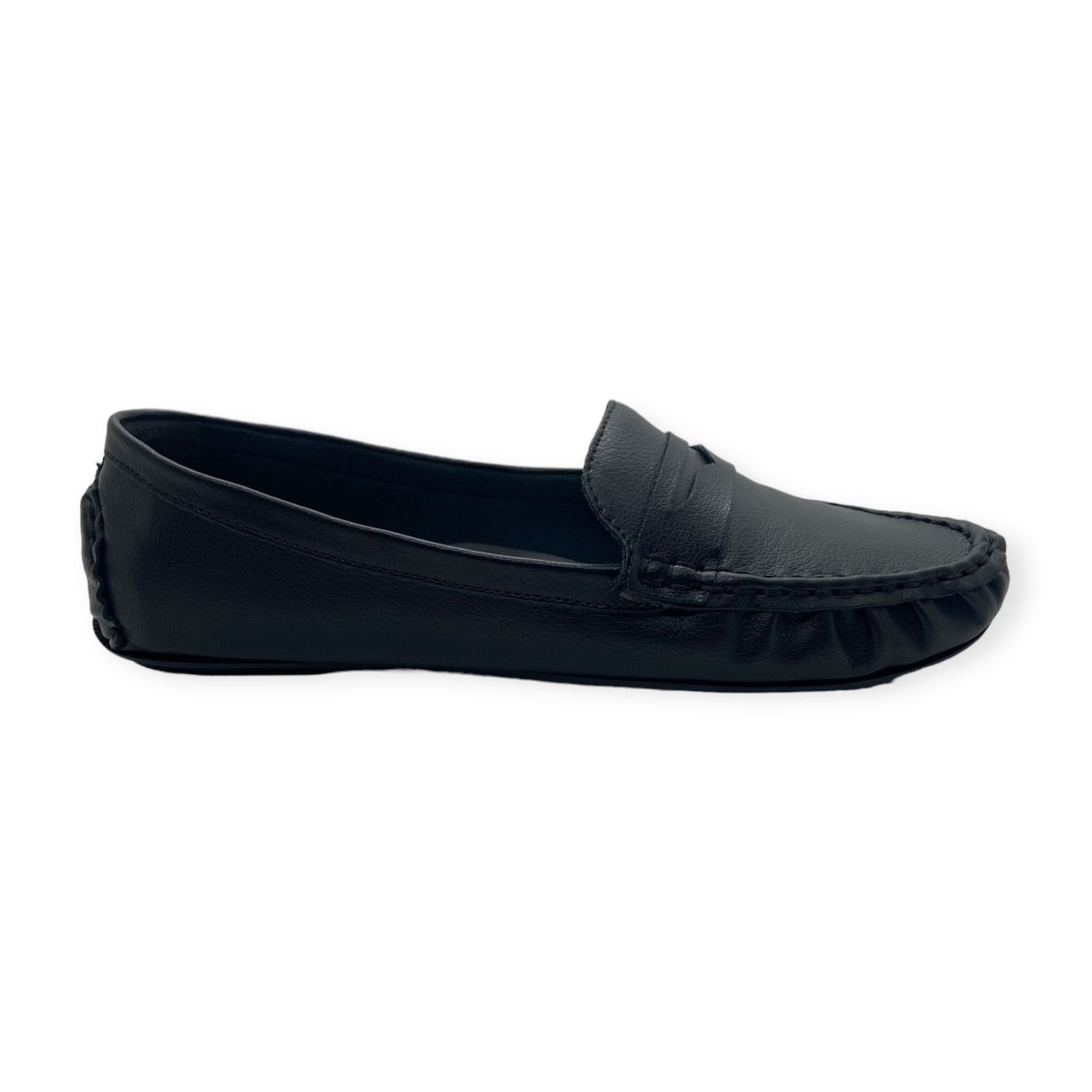 Mocassim Feminino Anacapri Clássico Pespontos Preto
