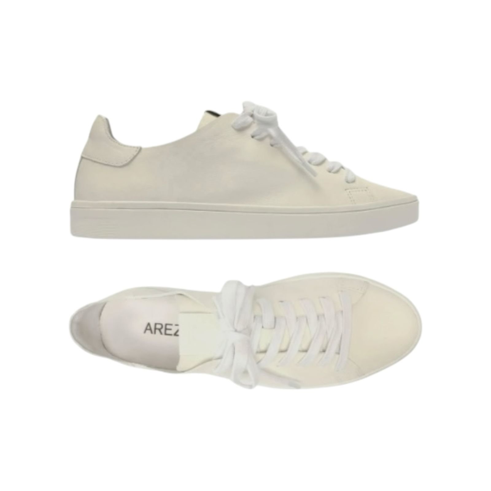 Tenis Feminino Arezzo Couro Casual Básico Branco Branco 4