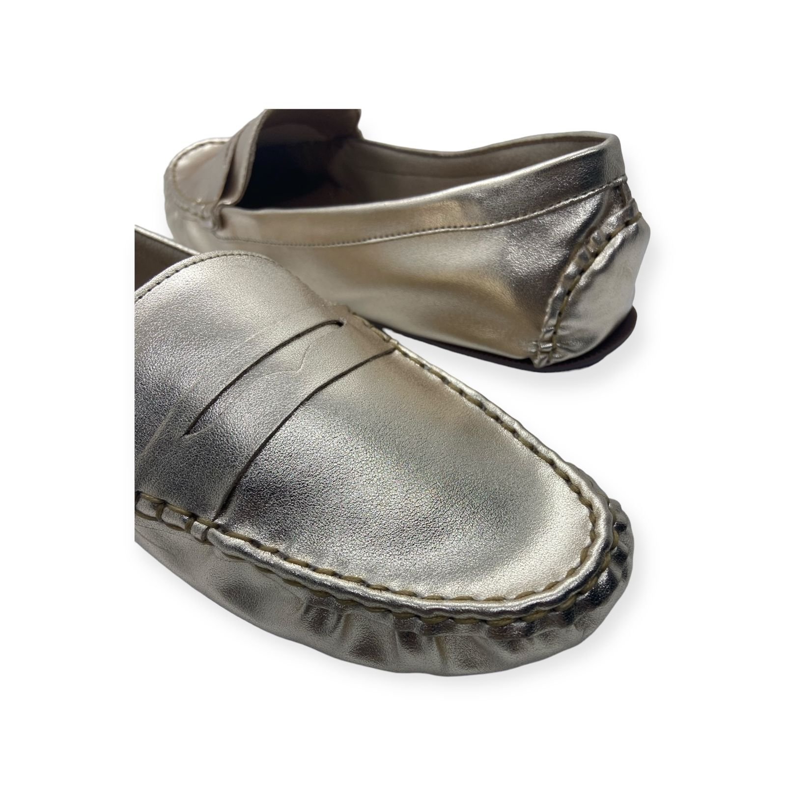 Mocassim Feminino Anacapri Clássico Pespontos Dourado Dourado 4