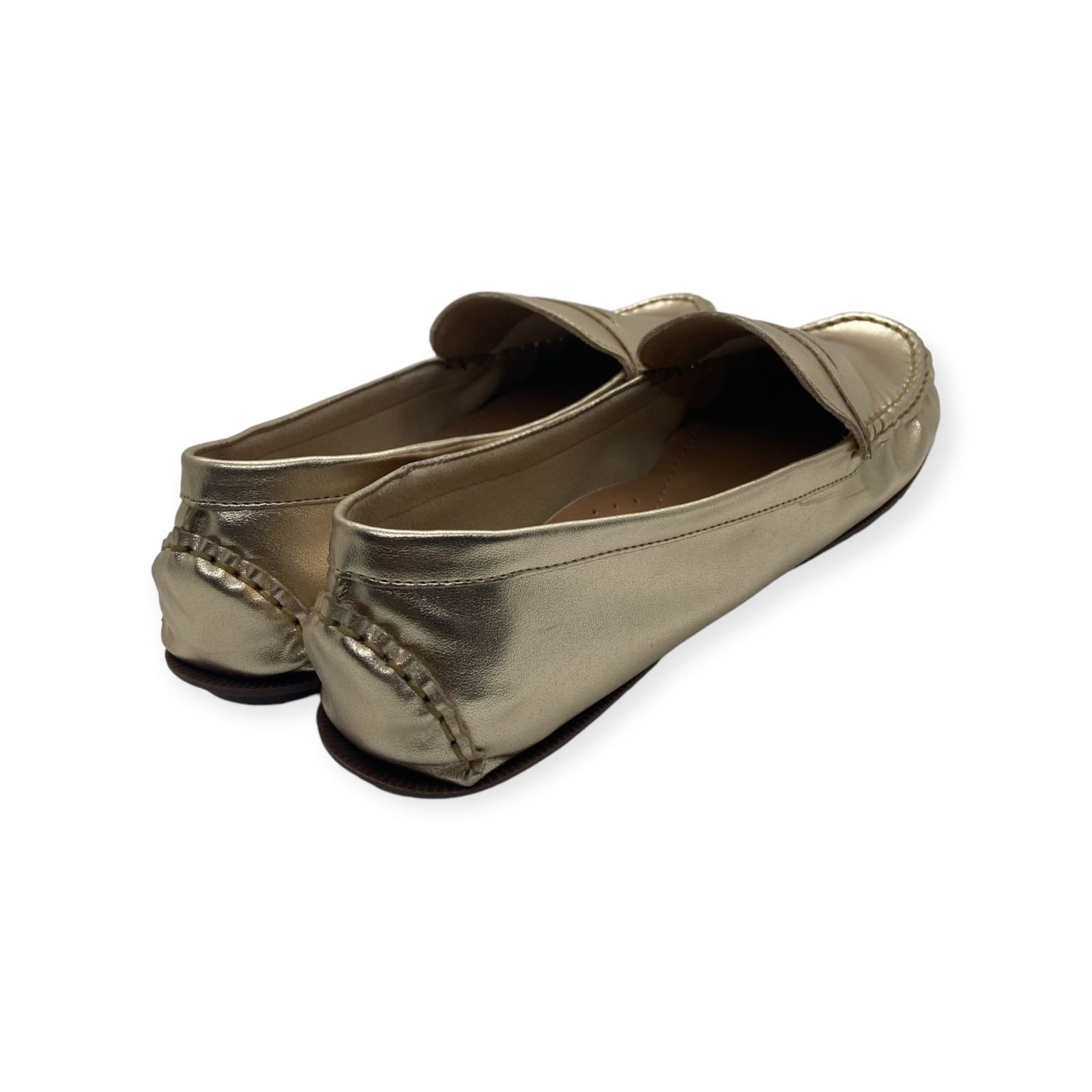 Mocassim Feminino Anacapri Clássico Pespontos Dourado Dourado 5