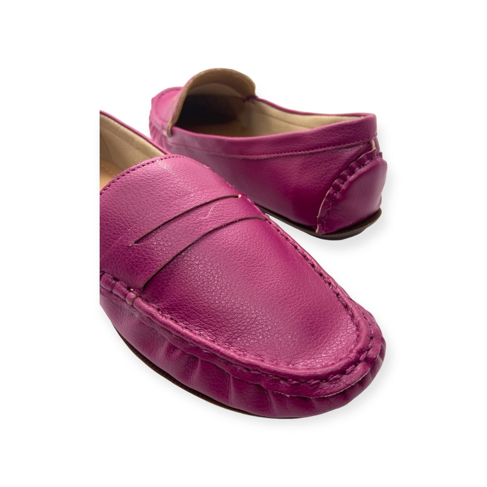 Mocassim Feminino Anacapri Clássico Pespontos Rosa Pink 4