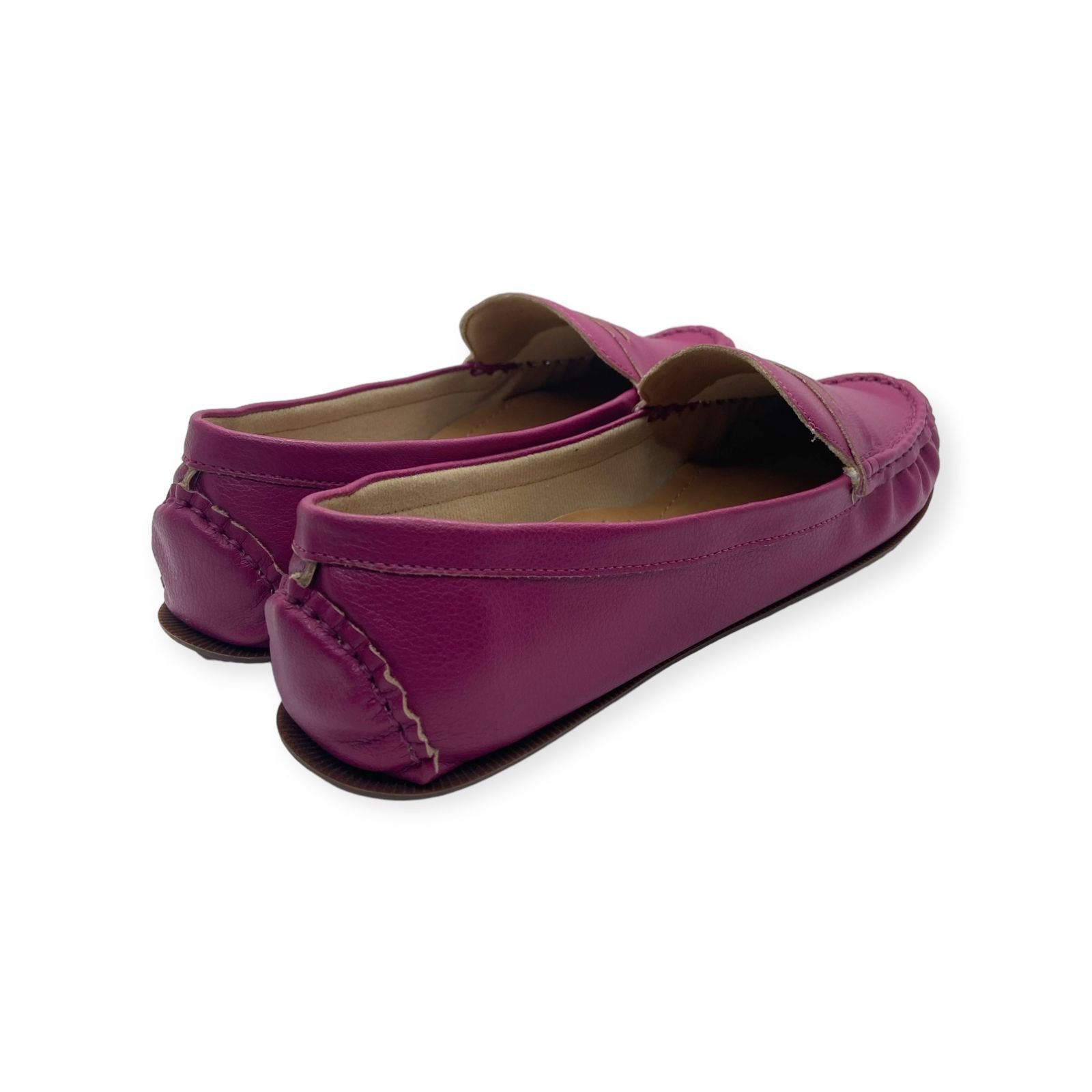 Mocassim Feminino Anacapri Clássico Pespontos Rosa Pink 5