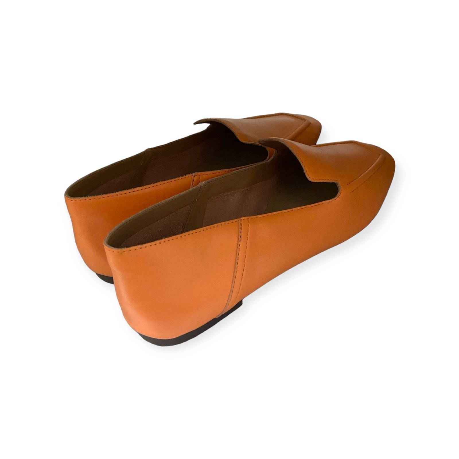 Mocassim Feminino Schutz Couro Basico Laranja Laranja 4