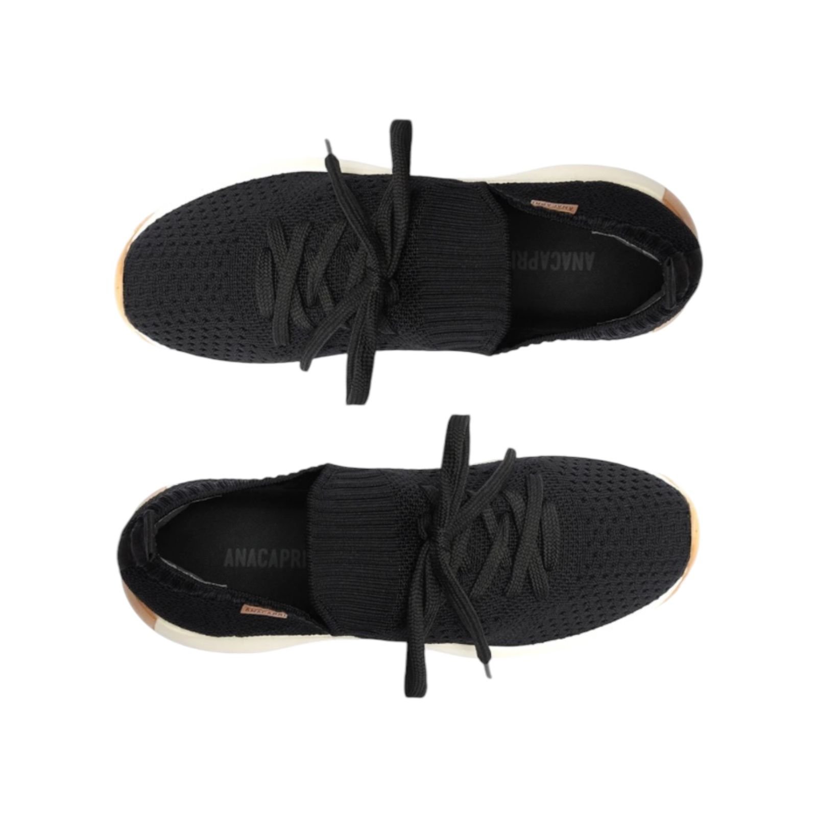 Tenis Feminino Anacapri Knit Preto Preto 4