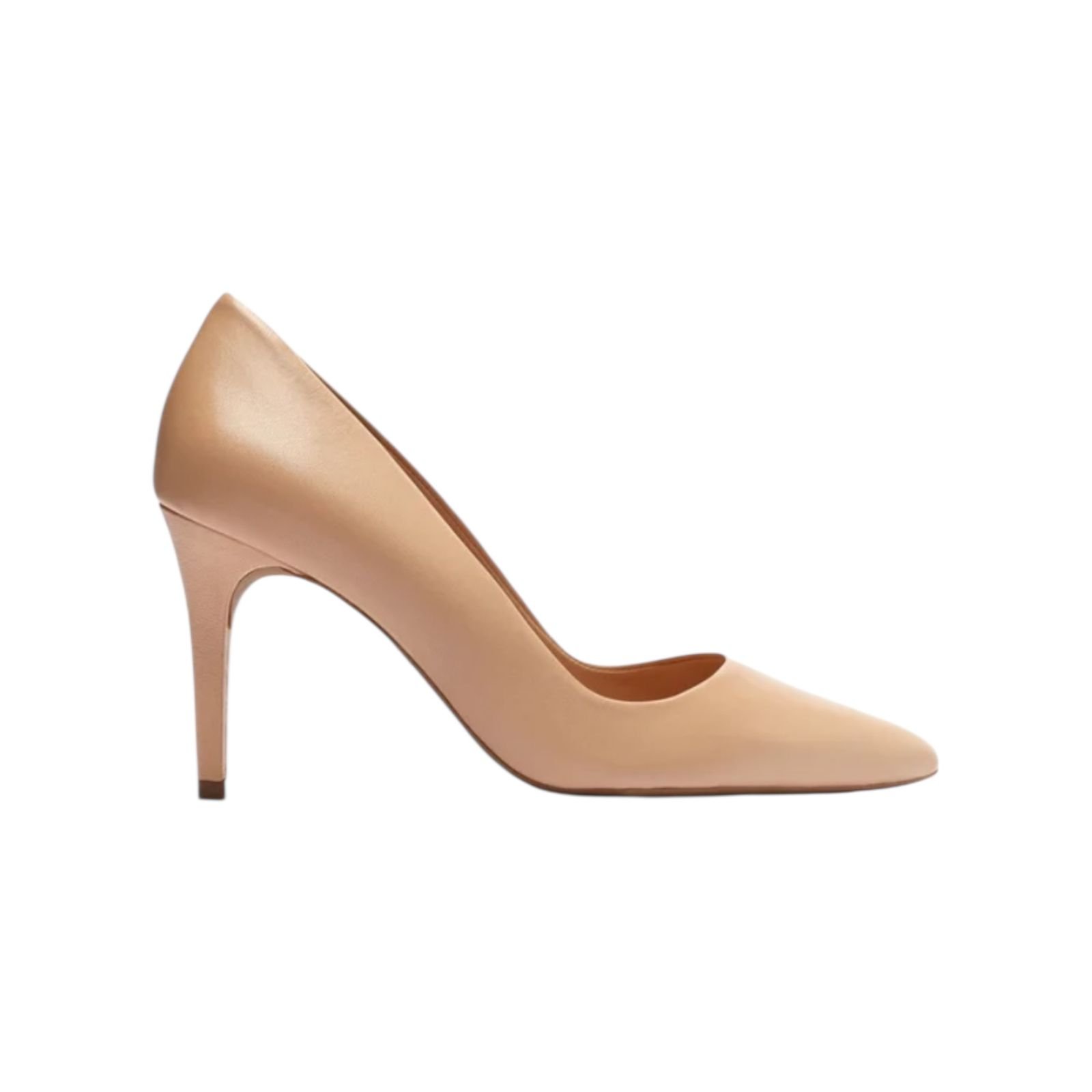 Scarpin Feminino Arezzo Salto Medio Fino Couro Nude