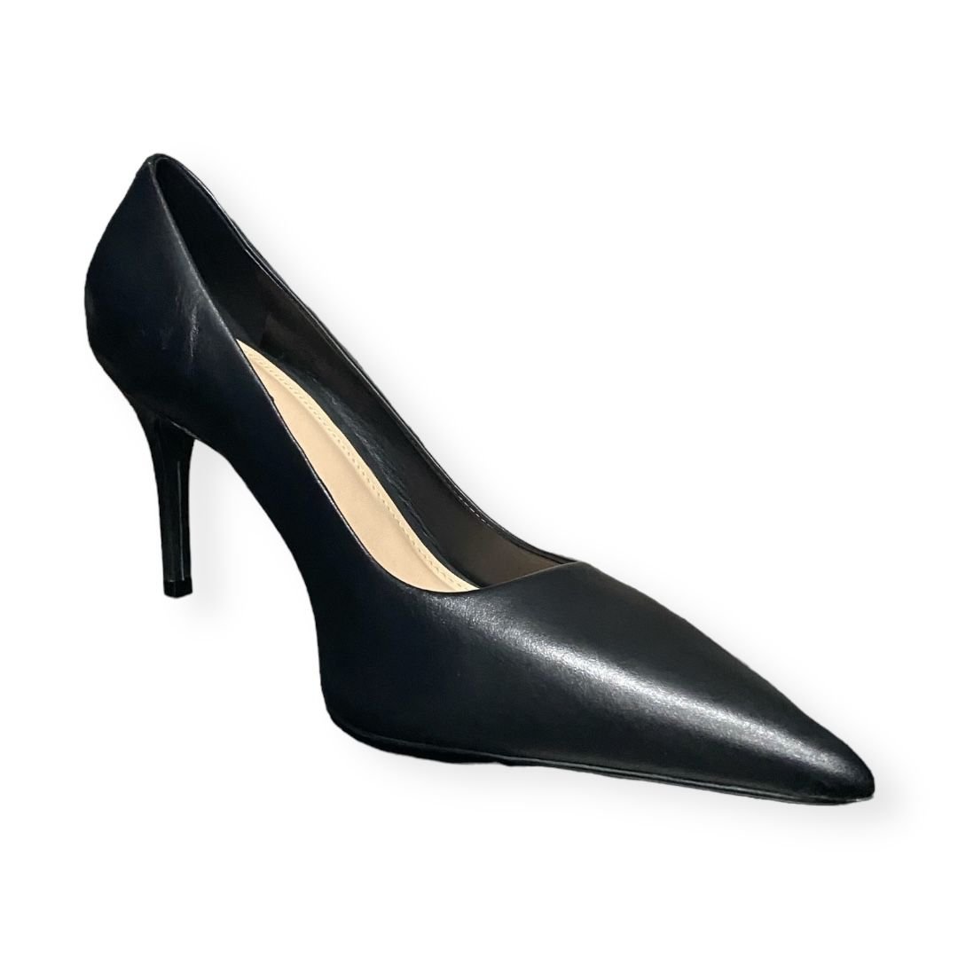 Scarpin Feminino Arezzo Salto Alto Fino Couro Preto Preto 2