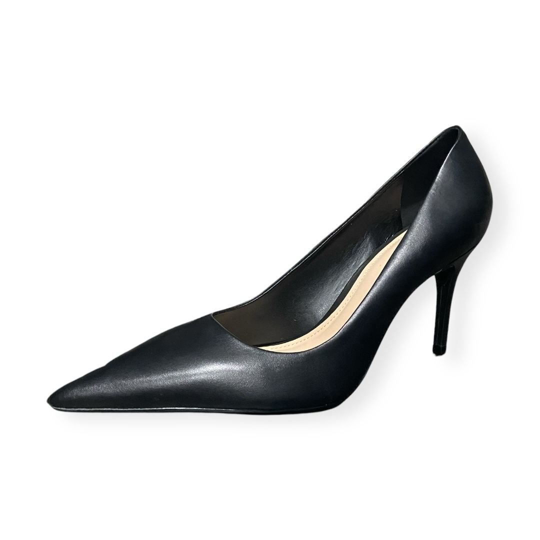 Scarpin Feminino Arezzo Salto Alto Fino Couro Preto Preto 4