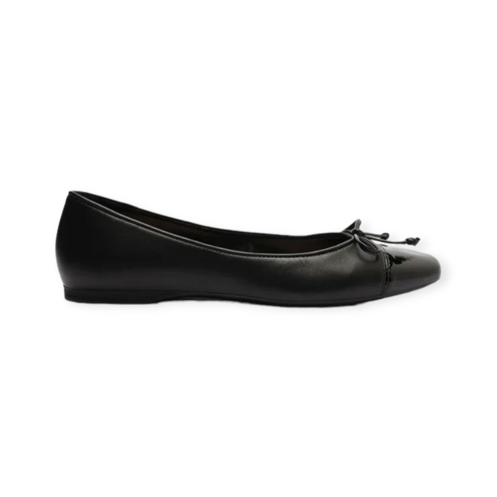 Sapatilha Feminina Arezzo Laço Bico Quadrado Preto