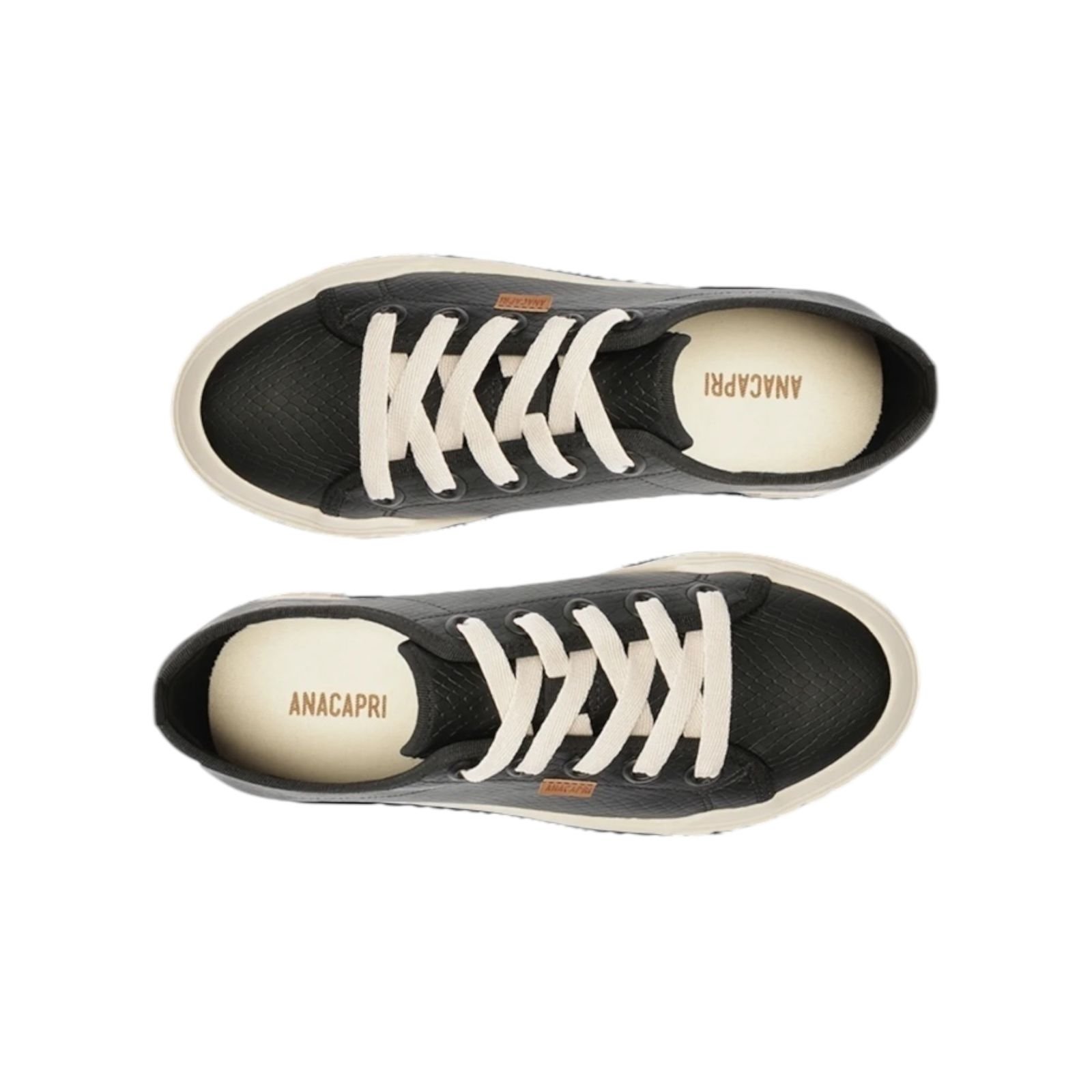 Tenis Feminino Anacapri Texturas Alê Preto Preto 4