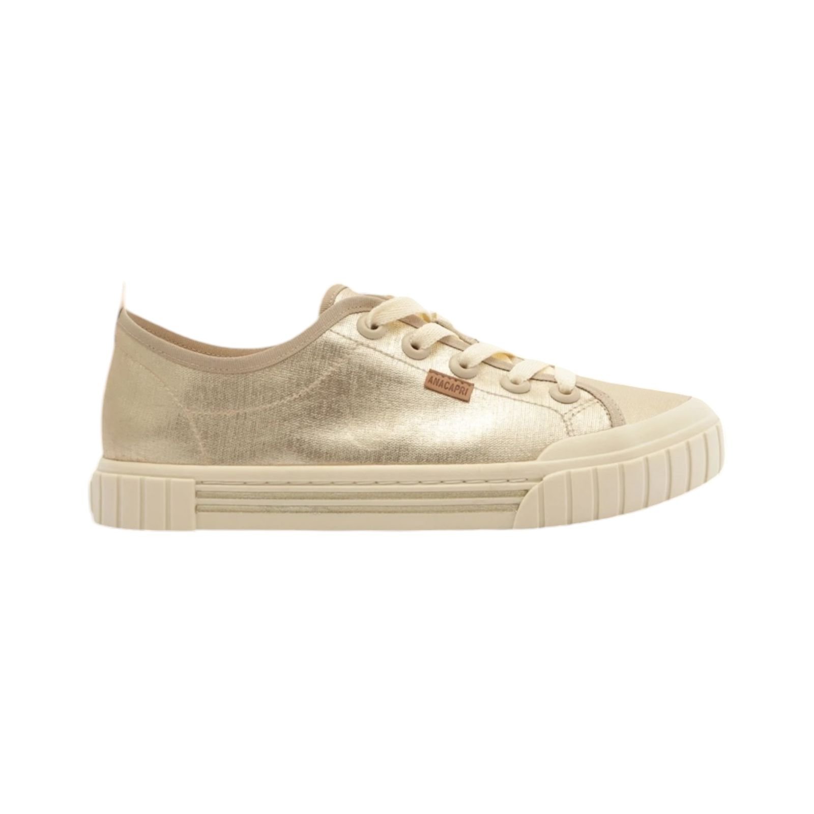 Tenis Feminino Anacapri Lona Alê Dourado