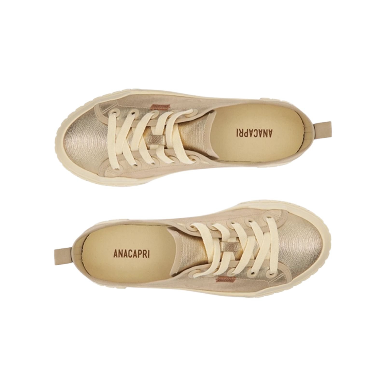 Tenis Feminino Anacapri Lona Alê Dourado Dourado 4