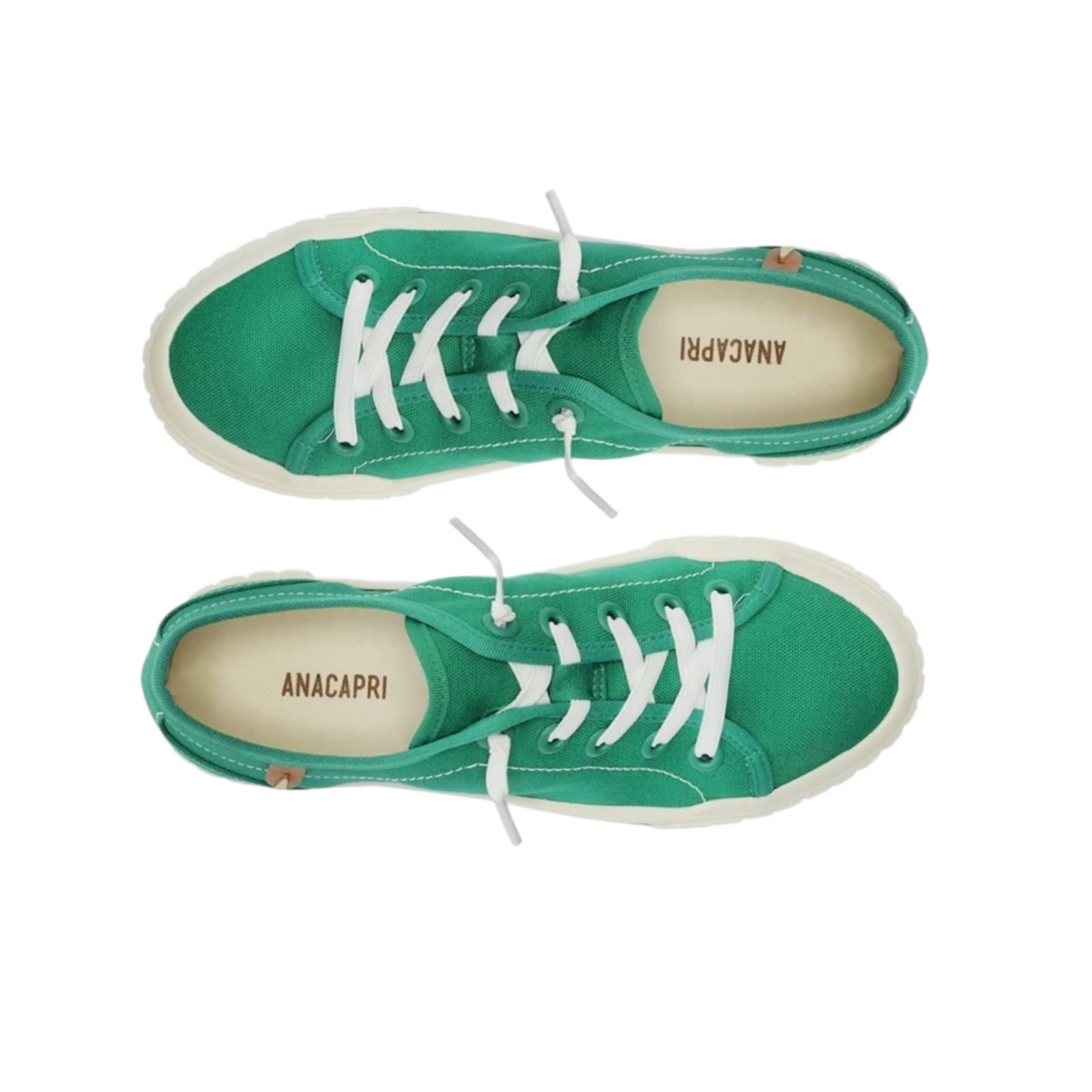 Tenis Feminino Anacapri Lona Alê Atacador Elastico Verde Verde 4