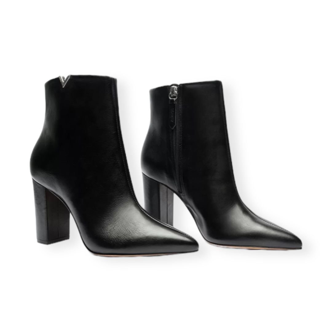 Bota Cano Curto Salto Medio Schutz Feminino Preto Preto 3