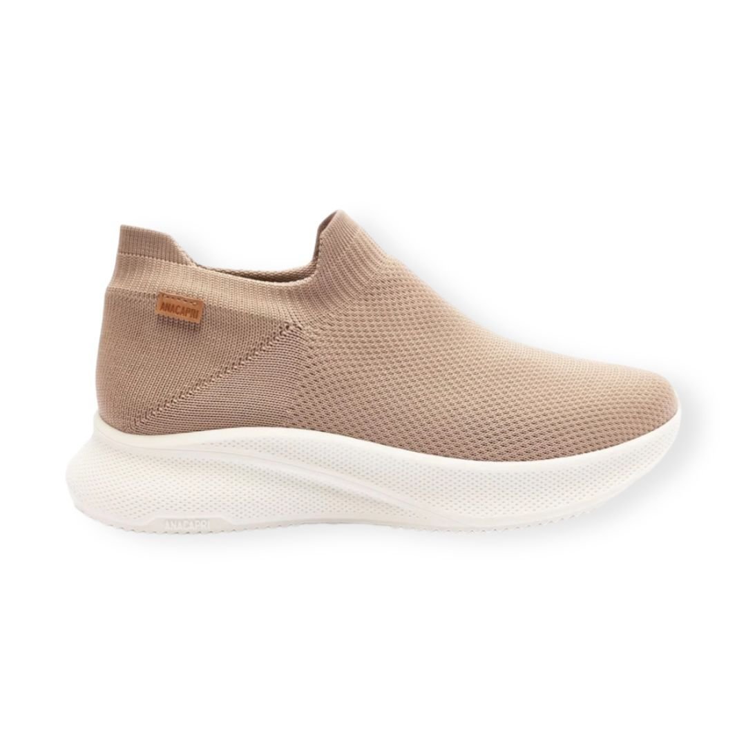 Tenis Knit Anacapri Feminino Creme