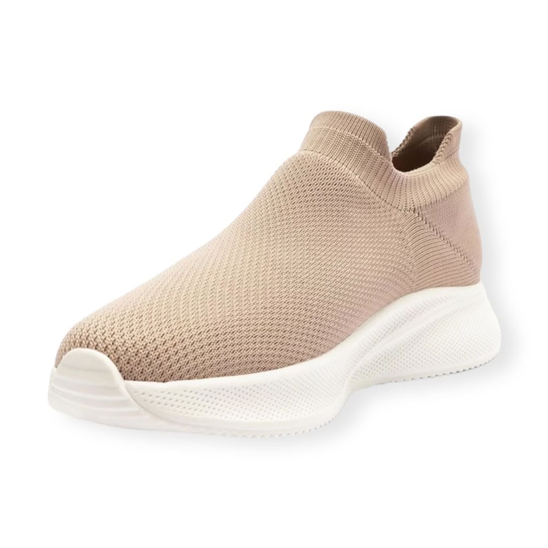 Tenis Knit Anacapri Feminino Creme Bege 4