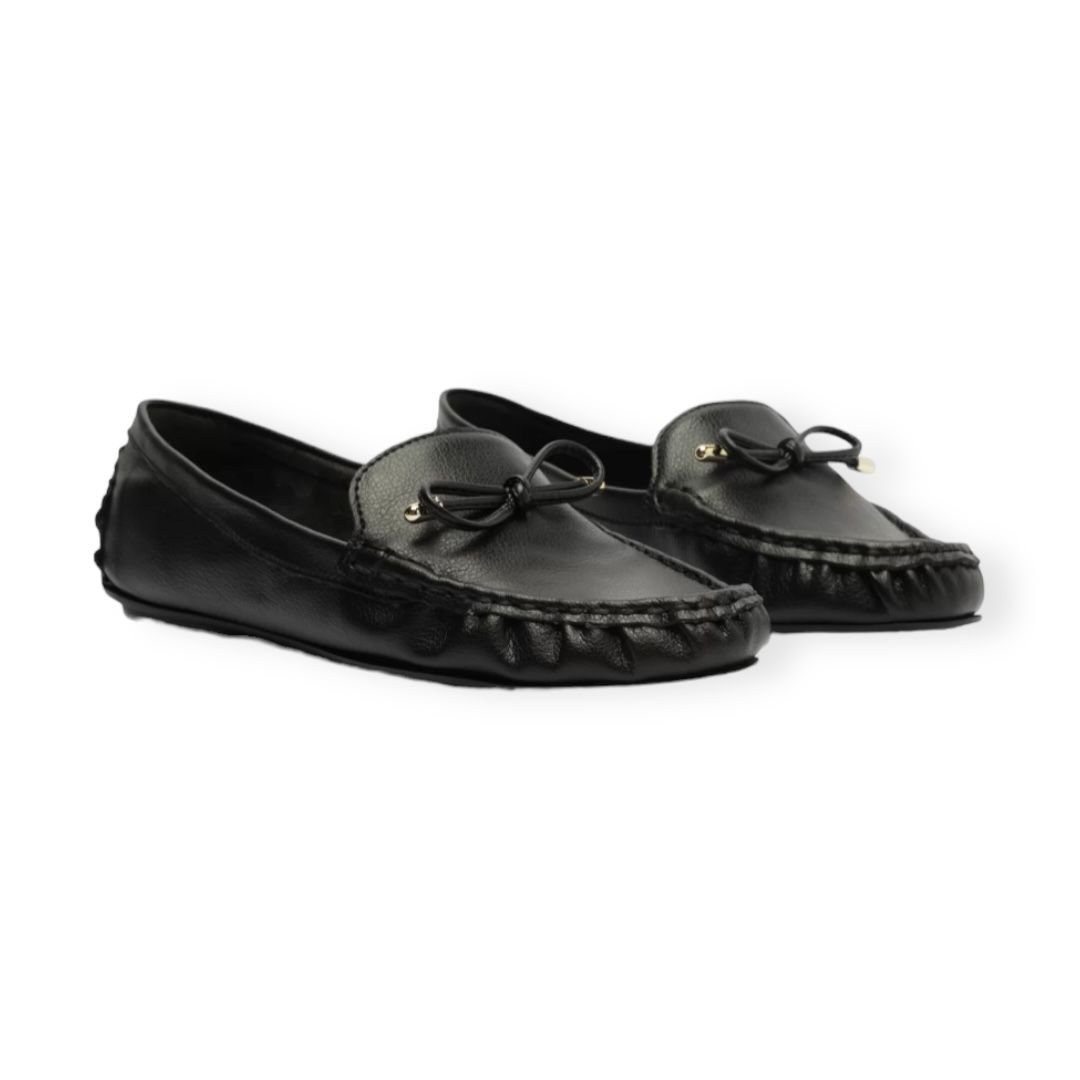 Mocassim Laço Clássico Anacapri Feminino Preto Preto 2