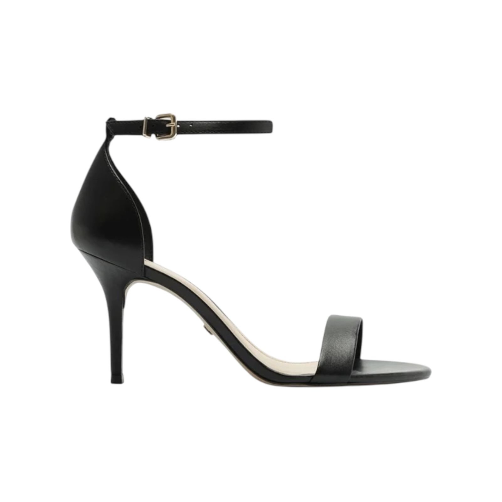 Sandalia Salto Medio Fino Basica Arezzo Feminino Preto